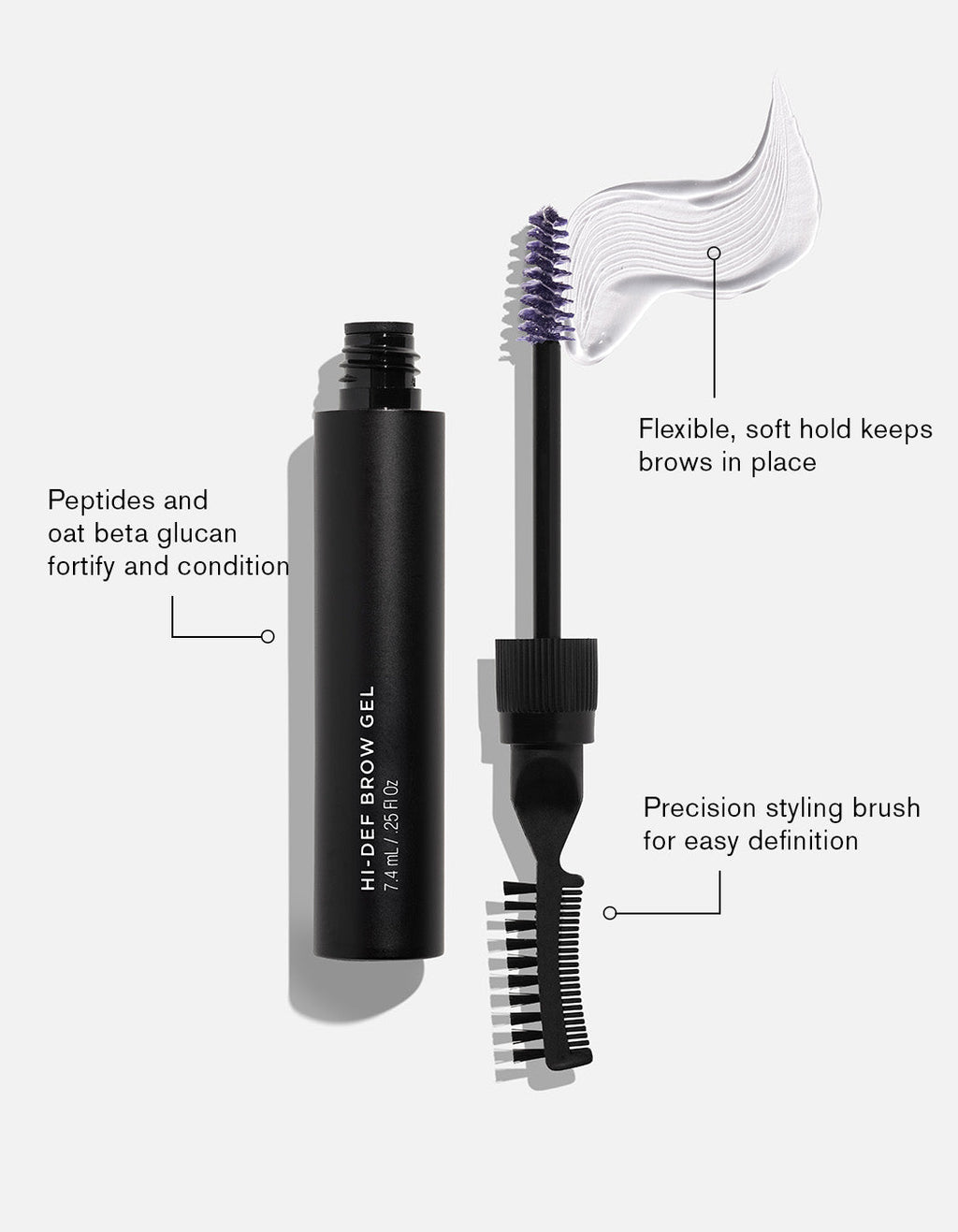Revitalash® Hi Def Brow Gel - 0.25 FL OZ / 7.4ML - Soft brown
